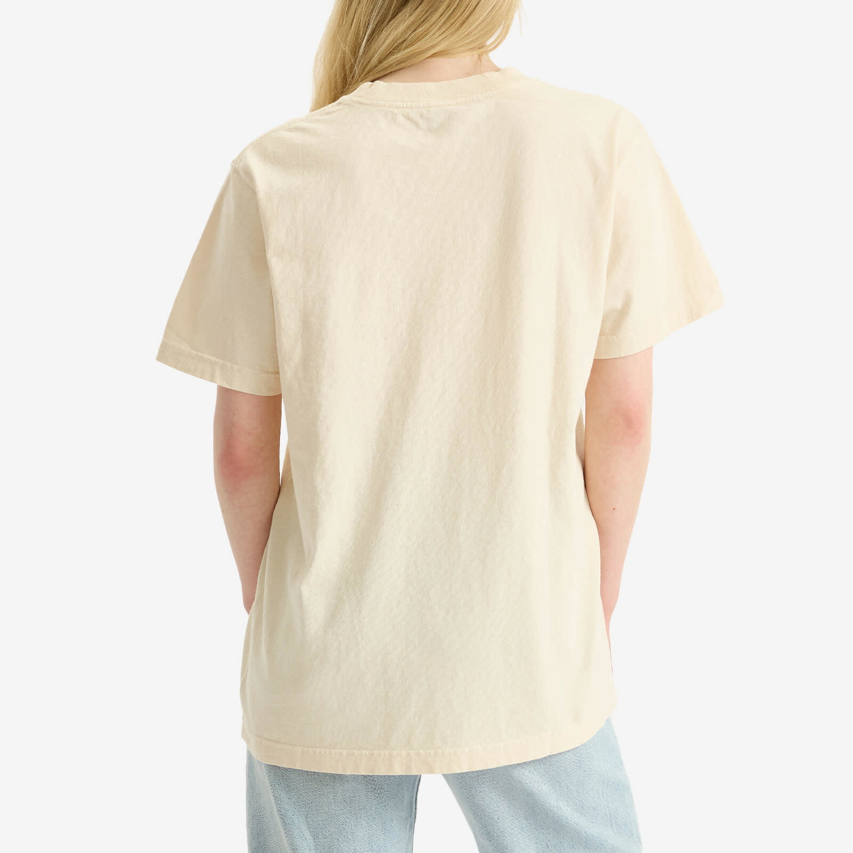 Sporty & Rich Women's H&W Crest T-Shirt in Cream