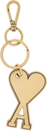 AMI Paris Gold Ami de Coeur Keychain