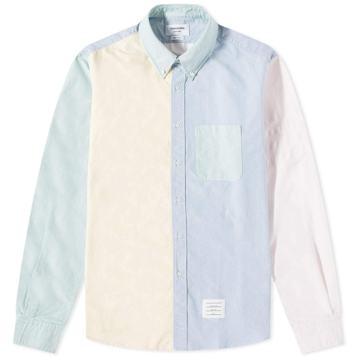 Photo: Thom Browne Men's Funmix Button Down Oxford Shirt in Light Pink