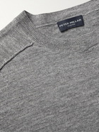 Peter Millar - Port Saddle Linen and Merino Wool-Blend Sweater - Gray