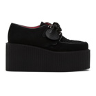 Molly Goddard Black Suede Triple Creepers