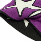 TwoJeys Reversible Icon Beanie in Black/Purple 