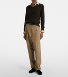 The Row Lucca calf hair loafers