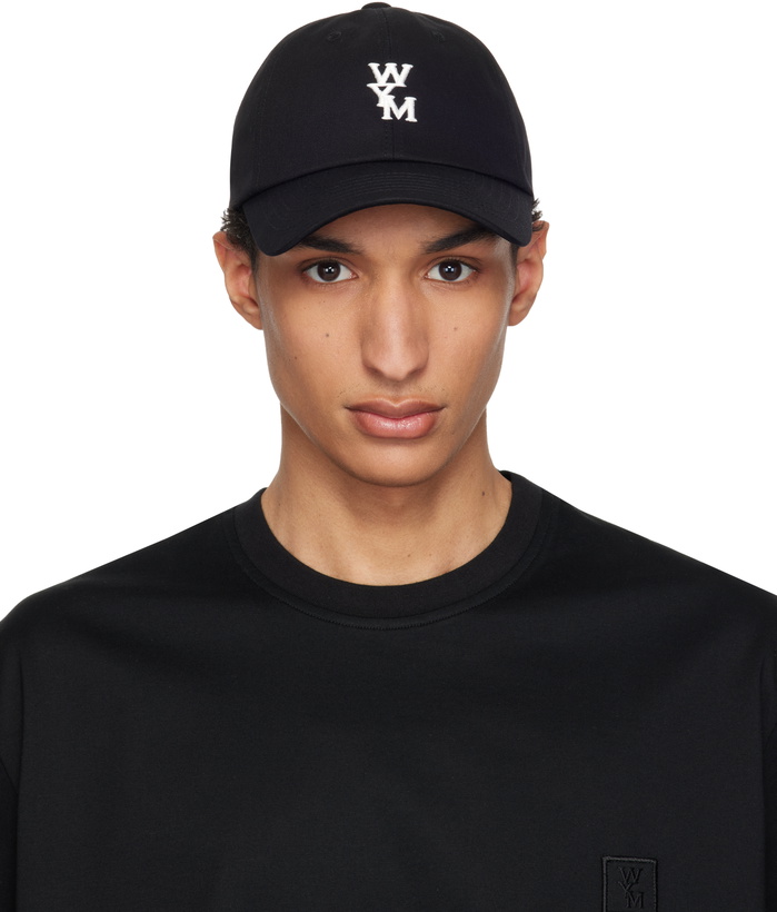 Photo: WOOYOUNGMI Black Logo Ball Cap