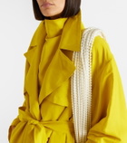 Alaïa Beaded fringed scarf