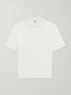 Altea - Pierre Honeycomb-Knit Cotton-Piqué Polo Shirt - White