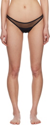 Yasmine Eslami Black Serena Thong