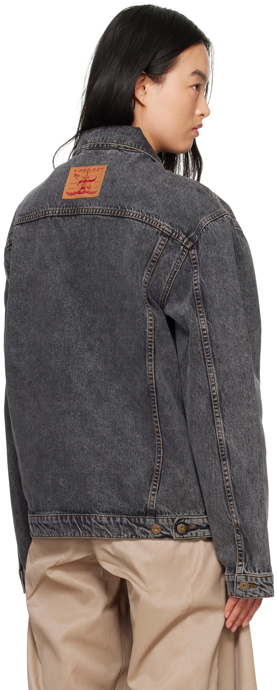 Y/Project Black Wire Denim Jacket