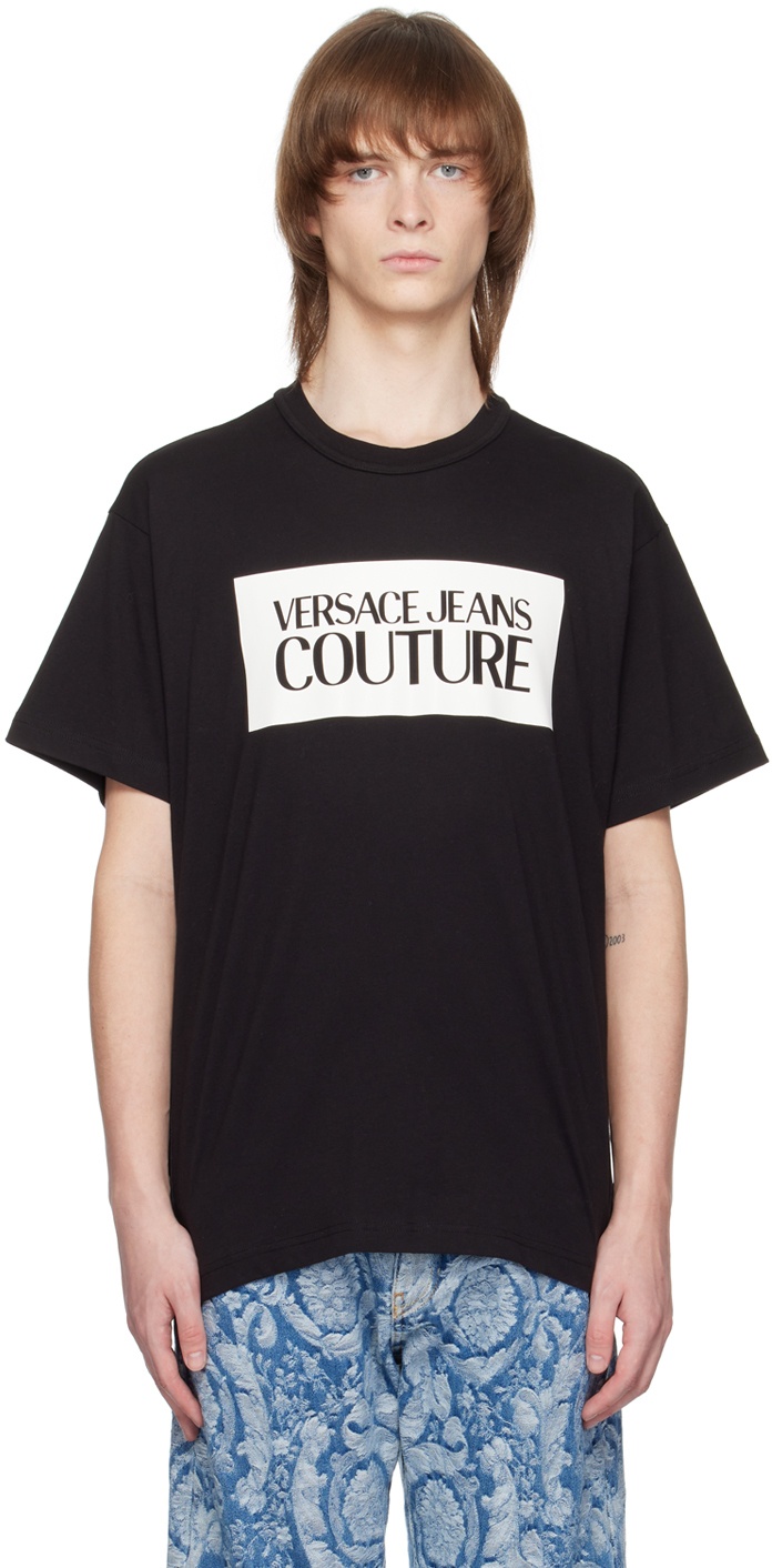 Versace Jeans Couture Black Printed T-Shirt Versace
