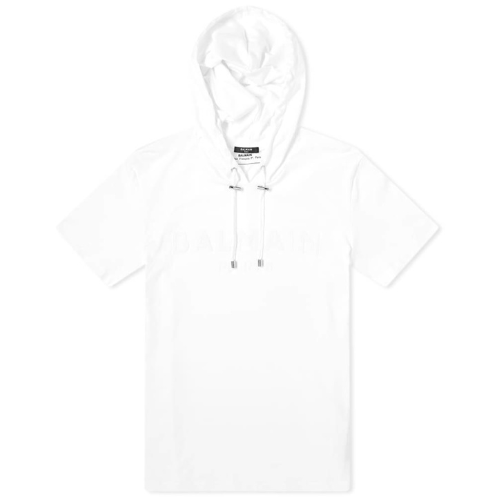 Photo: Balmain Paris Logo Hooded Tee