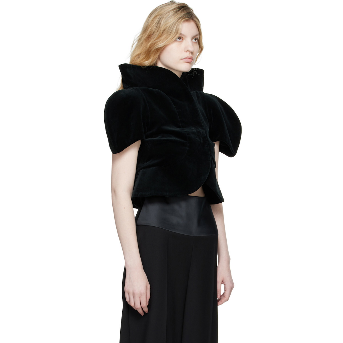 FIDAN NOVRUZOVA Black Sana Velvet Jacket