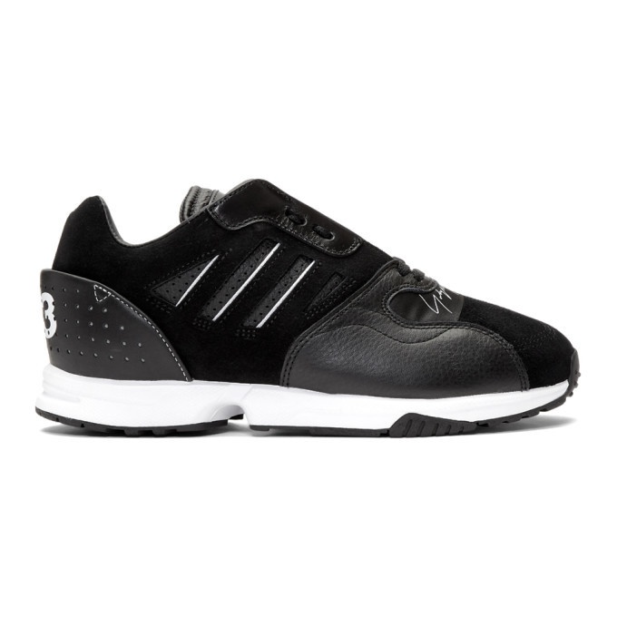 Photo: Y-3 Black and White ZX Run Sneakers