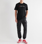 Nike - Printed Cotton-Jersey T-Shirt - Black