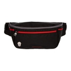Alexander McQueen Black and Red Double Zip Bum Bag