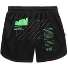 Off-White - Printed Mesh Shorts - Black