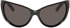 Balenciaga Black Cat-Eye Sunglasses