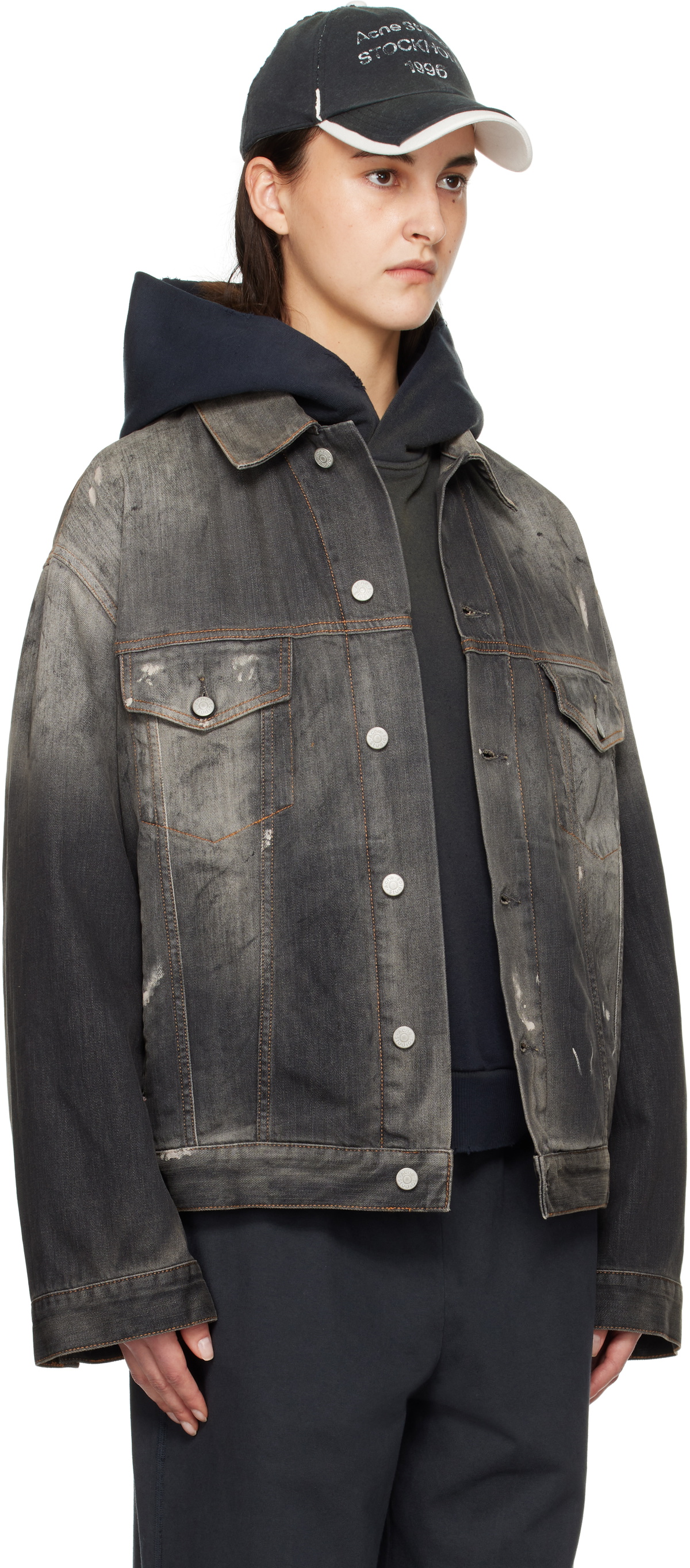 Acne Studios denim jacket oversized アクネ Acne Studios - デニムジャケット - オーバーサイズフィット