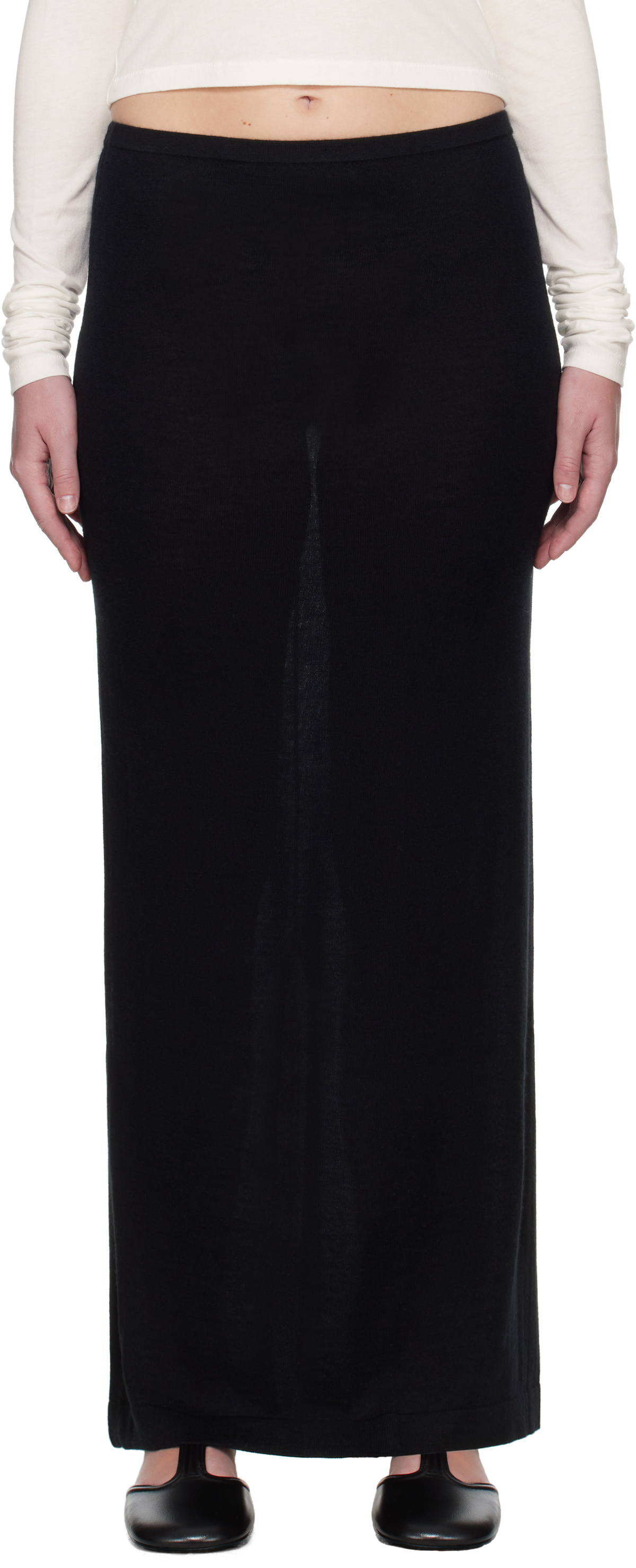 ÉTERNE Black Emma Maxi Skirt