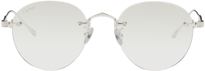 Cartier Silver CT0393S Sunglasses Cartier display picture 1
