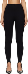 LESET Black Rio Stirrup Leggings