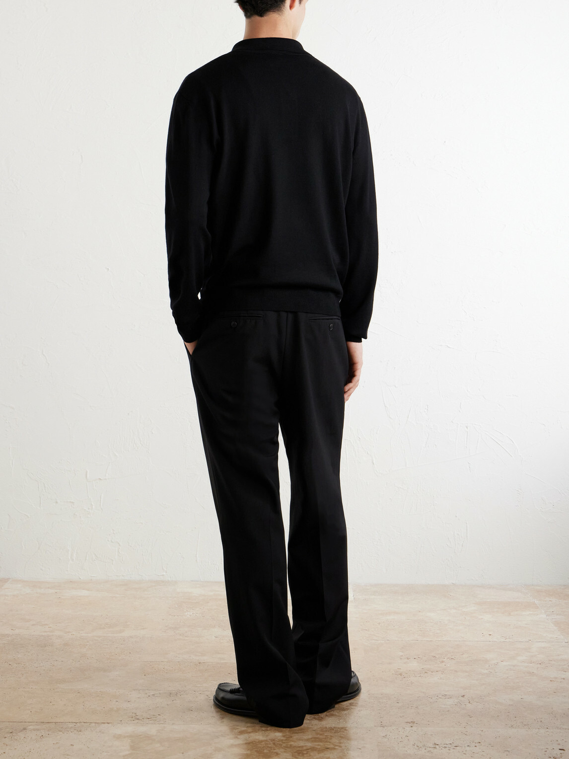 A.P.C. - Riou Virgin Wool Polo Shirt - Black