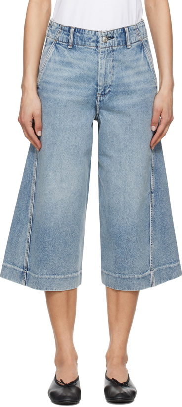 Photo: rag & bone Blue Tailored Jamie Denim Shorts