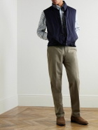 Purdey - Straight-Leg Cotton-Blend Twill Trousers - Brown