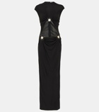 Christopher Esber Embellished cutout jersey maxi dress