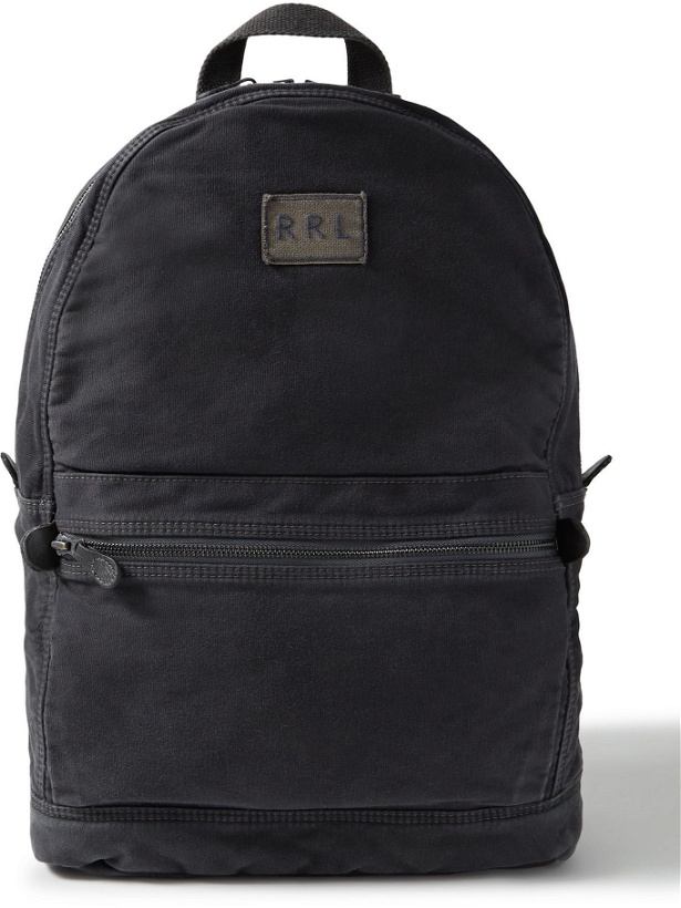 Photo: RRL - Logo-Appliquéd Cotton Backpack