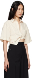 JACQUEMUS Beige Le Papier 'La Chemise Capri' Shirt