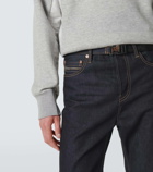 Sacai High-rise straight jeans