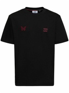 GCDS - Butterfly Logo Embroidery Cotton T-shirt