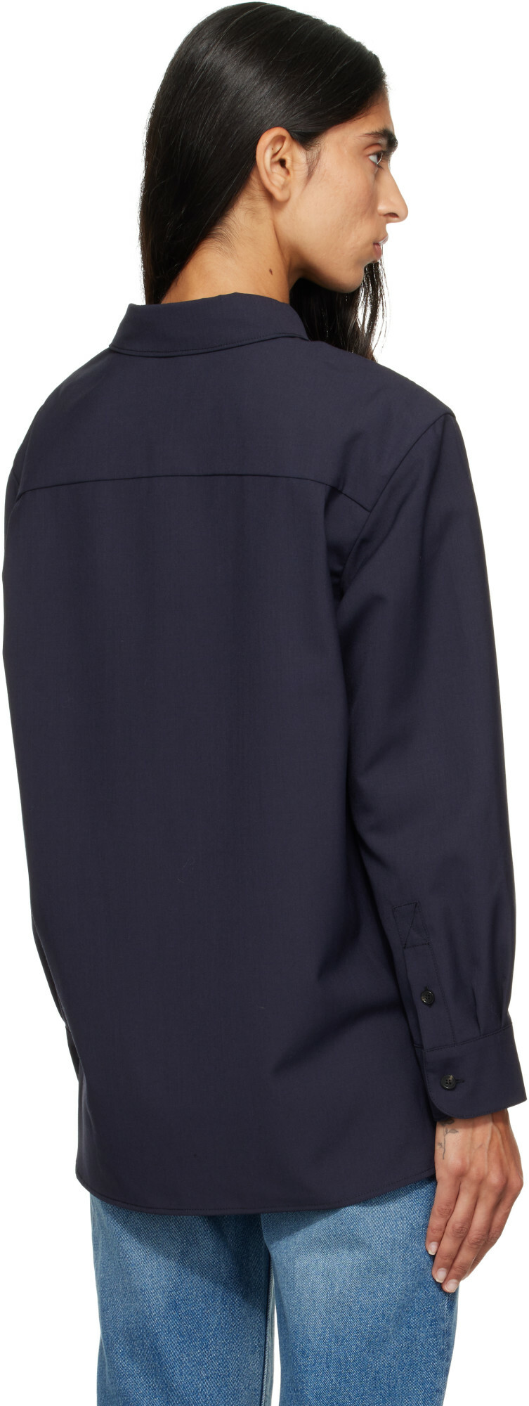 A.P.C. Navy Elegant Overshirt