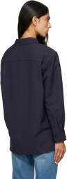 A.P.C. Navy Elegant Overshirt