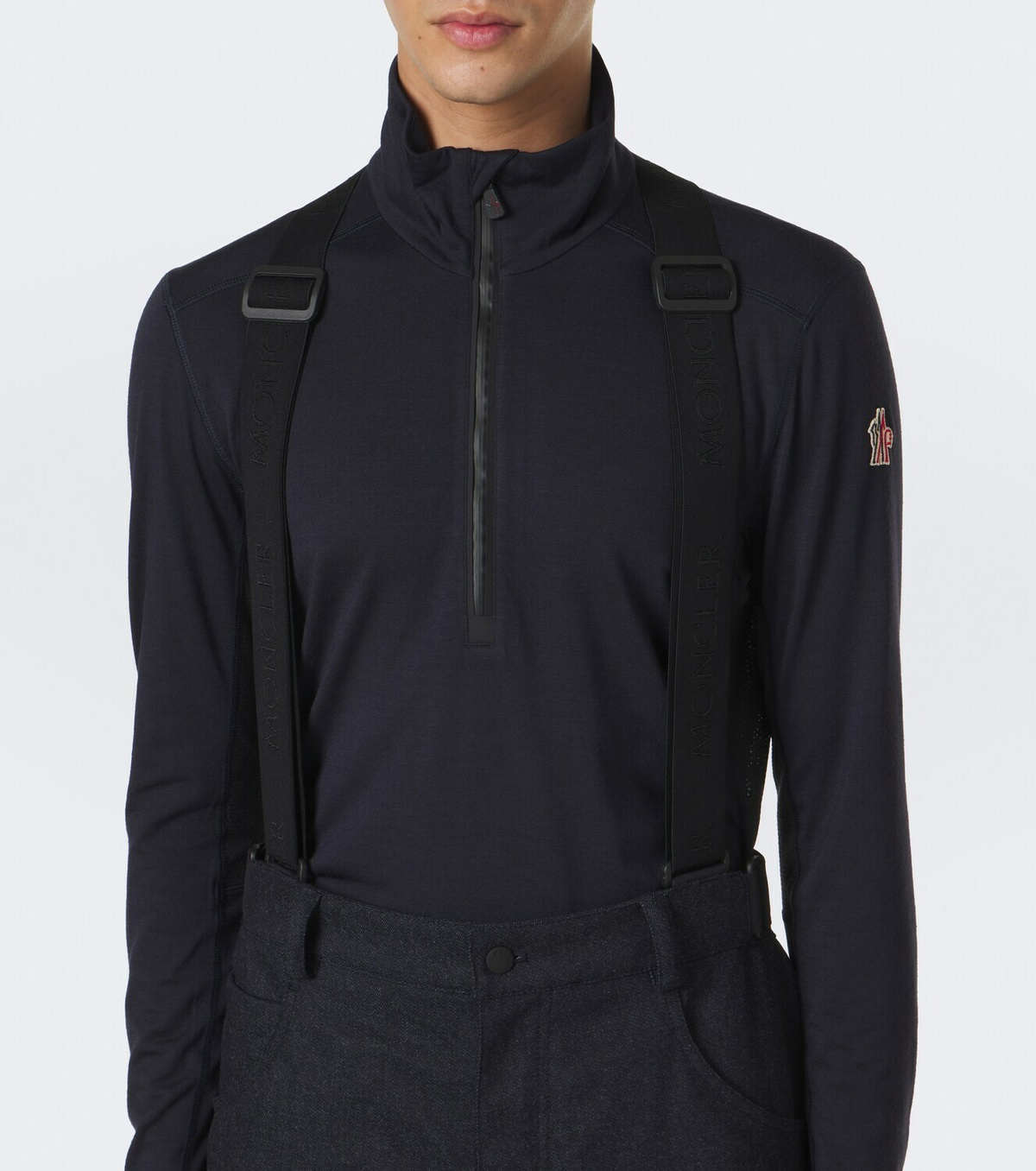 Moncler Grenoble Virgin wool ski salopettes