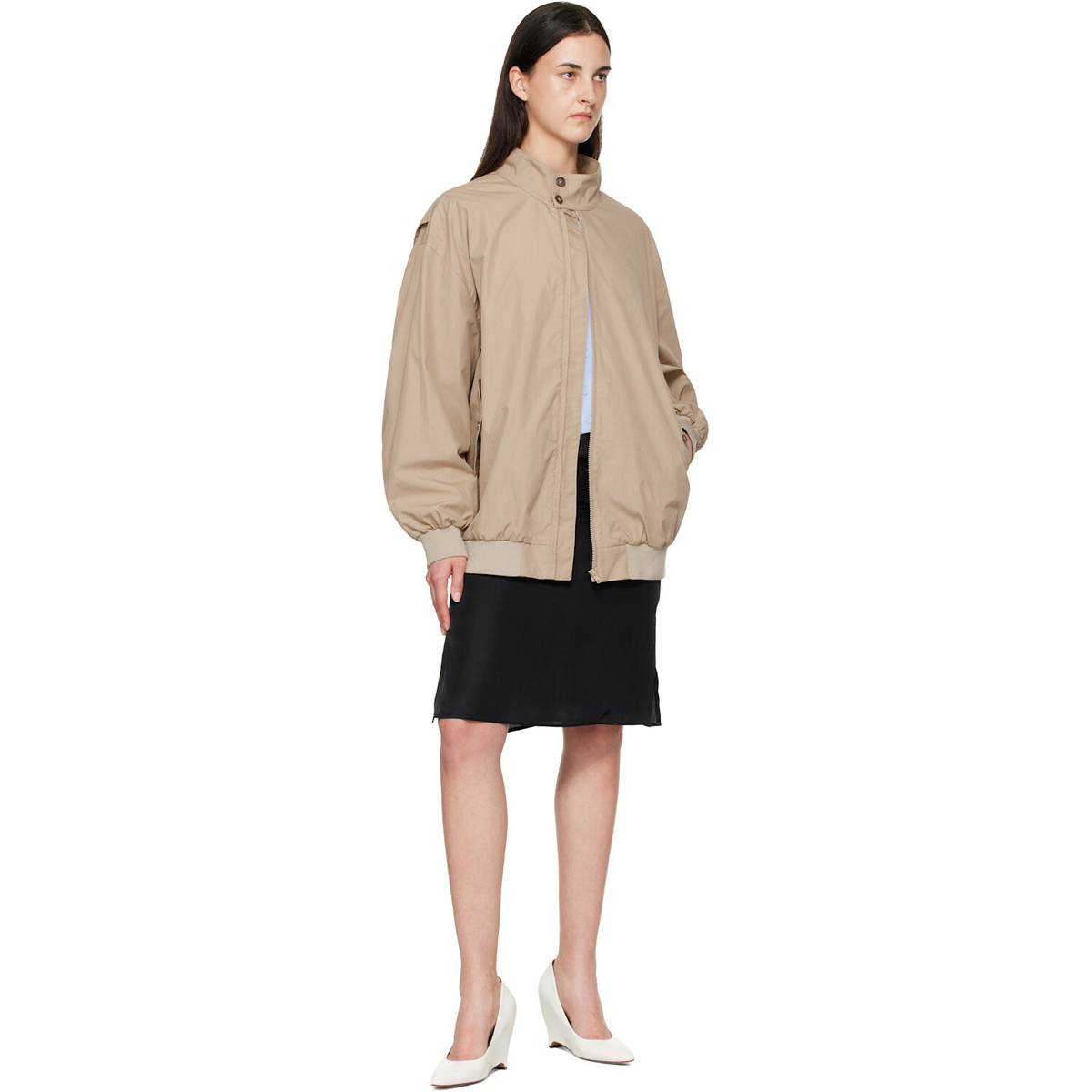 MM6 Maison Margiela Beige Sports Jacket