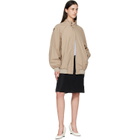 MM6 Maison Margiela Beige Sports Jacket