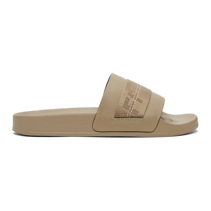 Photo: Off-White Taupe Industrial Slides