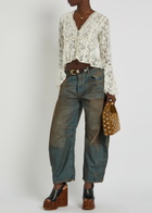 Free People Good Luck Barrel-leg Jeans Denim