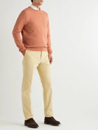Kingsman - Cashmere and Linen-Blend Sweater - Orange