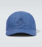 Loro Piana My Baseball logo denim baseball cap