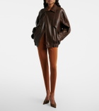 Nour Hammour Rafe leather bomber jacket