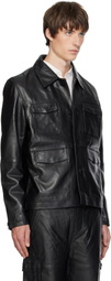 Deadwood Black Gobi Leather Jacket