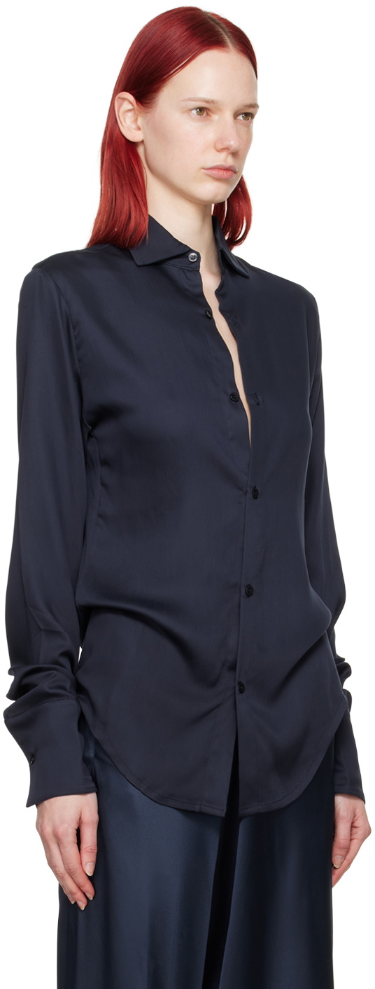 Ludovic de Saint Sernin Navy Slim Shirt