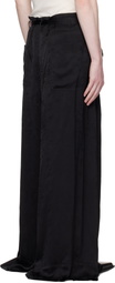 Ann Demeulemeester Black Bruse Wide Lounge Pants