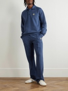Casablanca - Straight-Leg Logo-Appliquéd Organic Cotton-Jersey Sweatpants - Blue