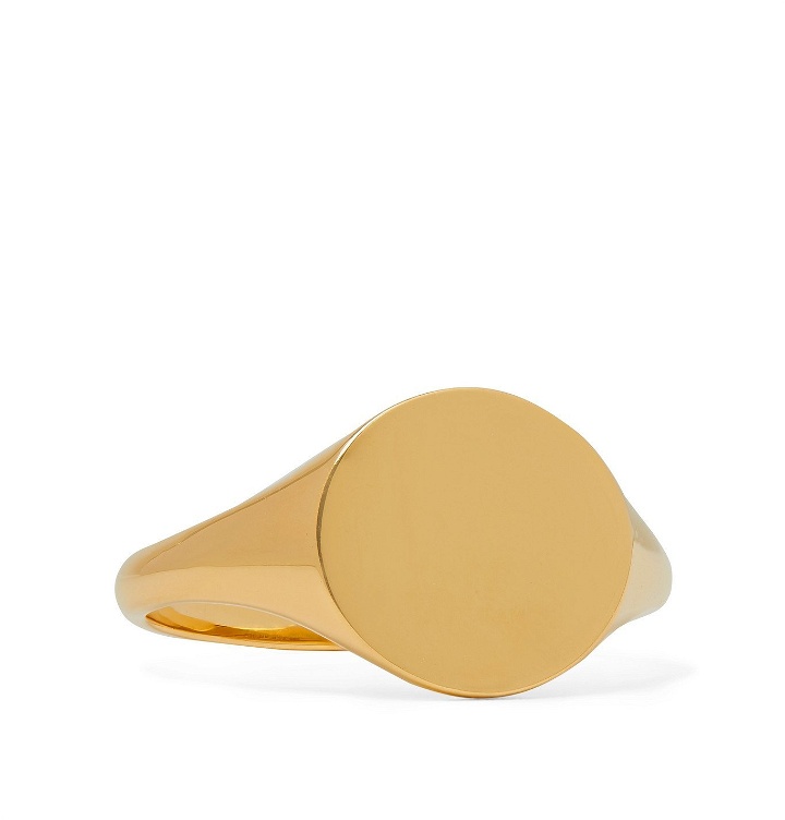 Photo: Maria Black - Ready Heart Gold-Plated Signet Ring - Gold