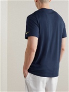 Nike Tennis - Printed Cotton-Blend Jersey T-Shirt - Blue