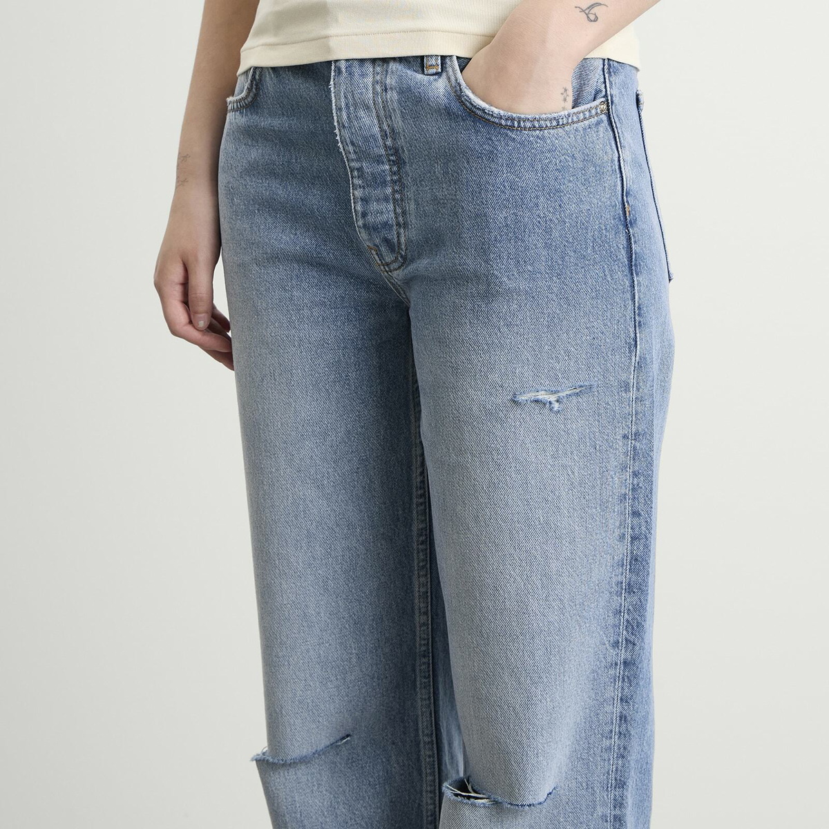 Anine Bing Women's Roy Jeans in Pacific Blue