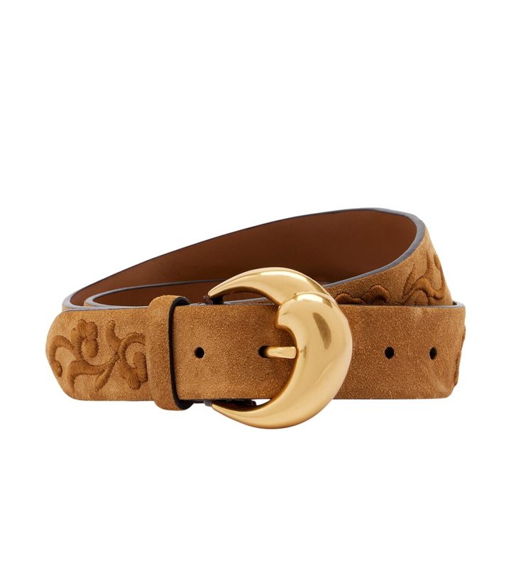 Photo: Etro Embroidered suede belt